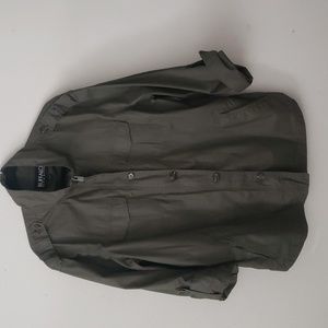Vintage Buffalo David Bitton Olive Green Utility Military Jacket